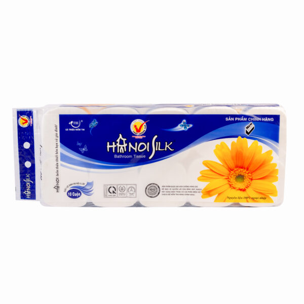 Giấy vệ sinh Hà Nội 10 cuộn 3 lớp Xanh dương