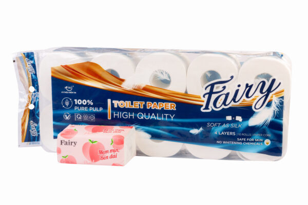 Giấy vệ sinh Fairy 10 cuộn 4 lớp cao cấp - Hình ảnh 3