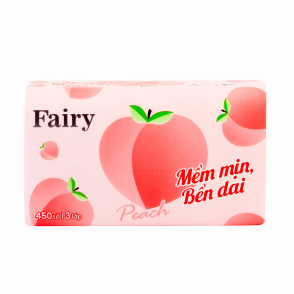 Giấy rút Fairy Đào 450 tờ / 3 lớp
