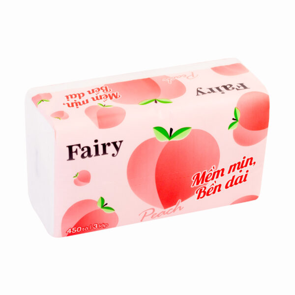 Giấy rút Fairy Đào 450 tờ / 3 lớp - Hình ảnh 3