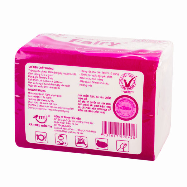 Giấy rút ngắn Fairy 280 tờ x 2 lớp - Hình ảnh 4