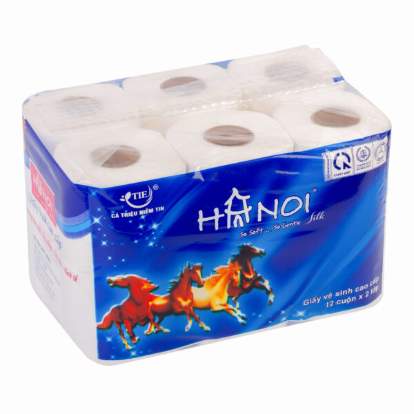 Giấy vệ sinh Hà Nội 12 cuộn (Ngựa) - Hình ảnh 2