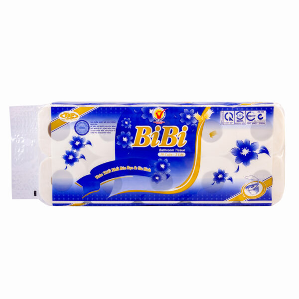 Giấy vệ sinh Bibi 10 cuộn có lõi